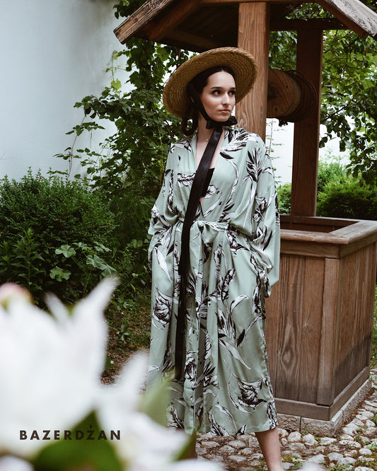 Floral Cardigan by Bazerdzan Wear