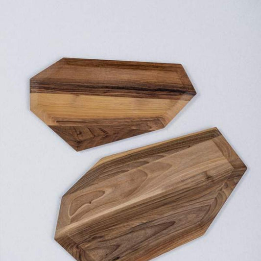 Cutting board - Diamond Twins (Material: Walnut) - Bazerdzan