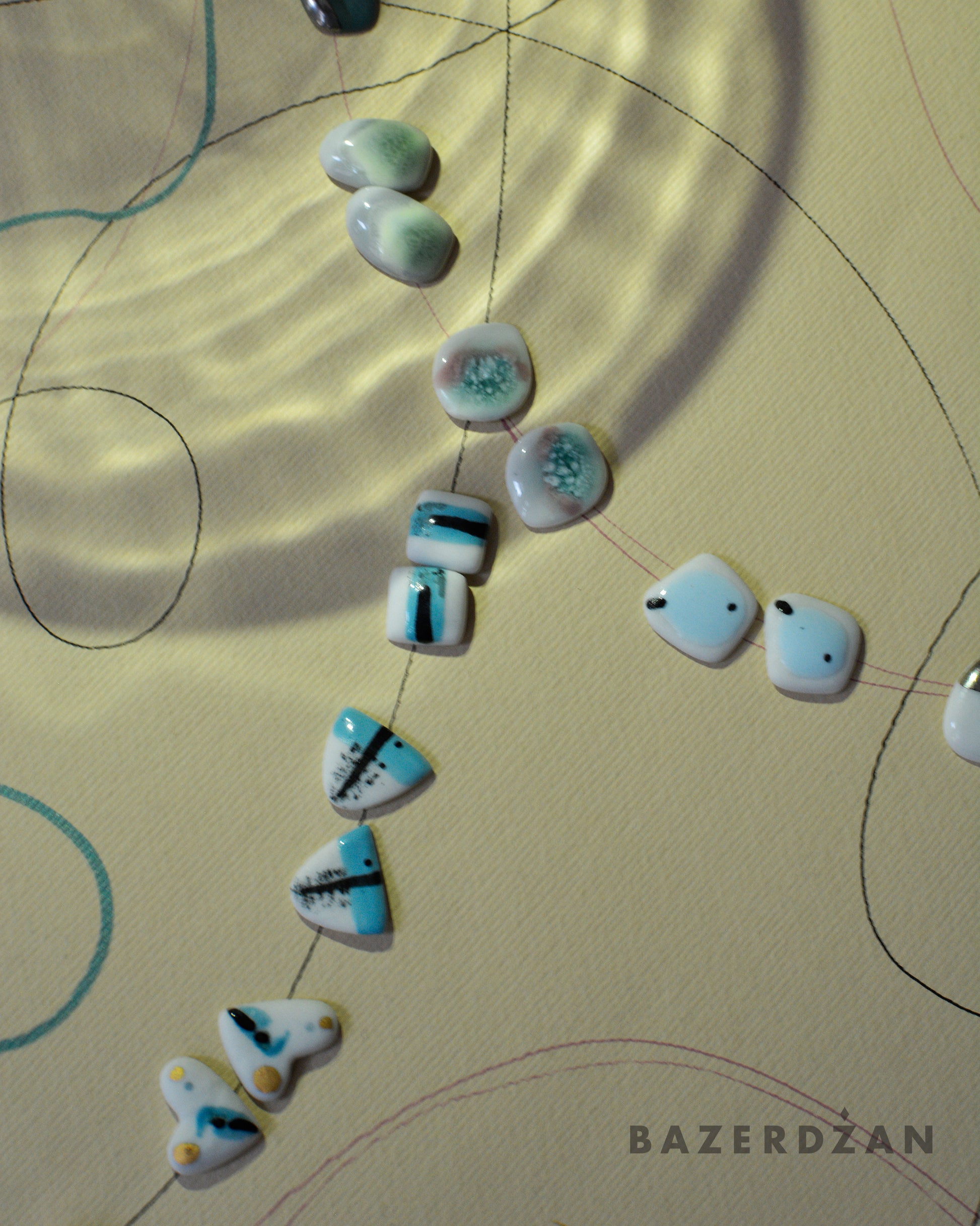 Mini Ceramic Earrings by bokajok - Bazerdzan