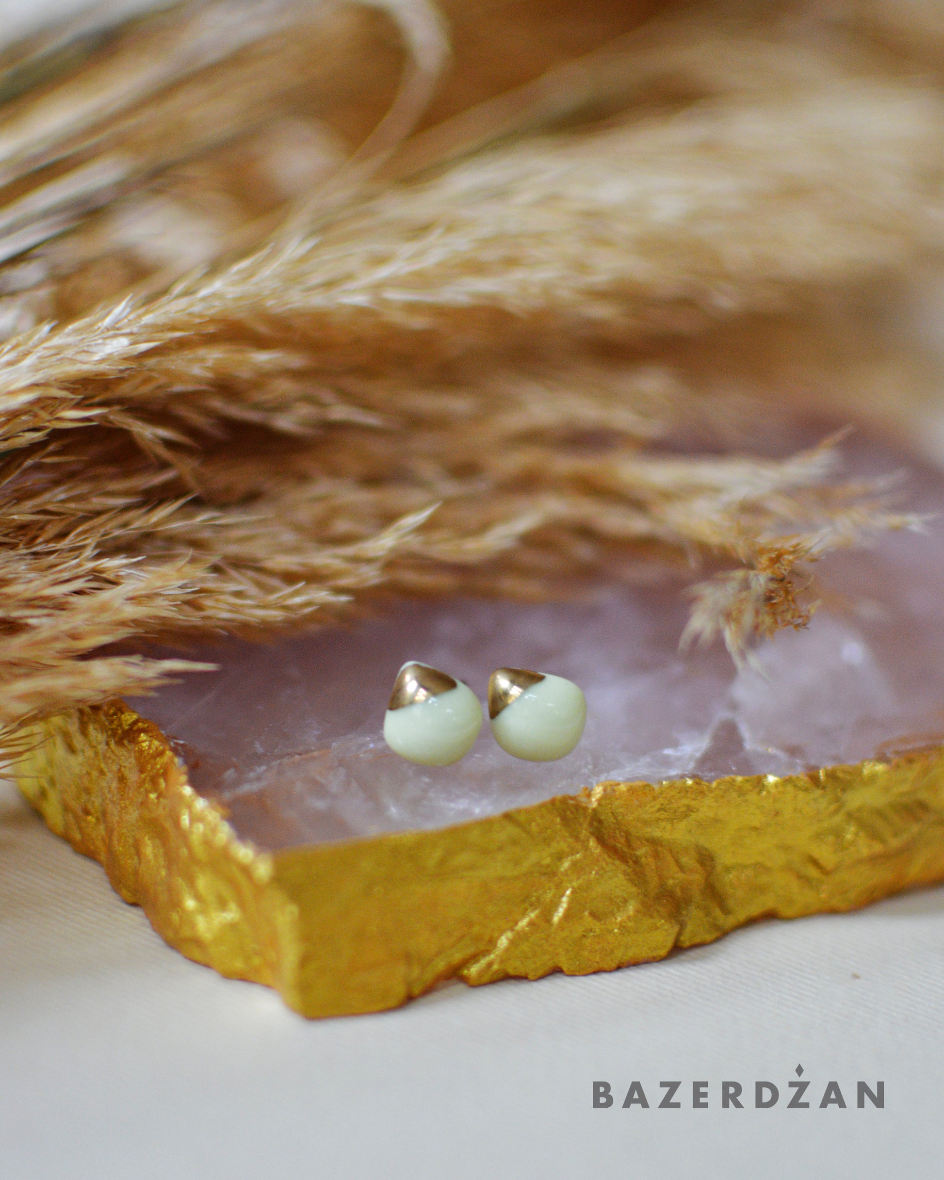 Mini Ceramic Earrings by bokajok - Bazerdzan