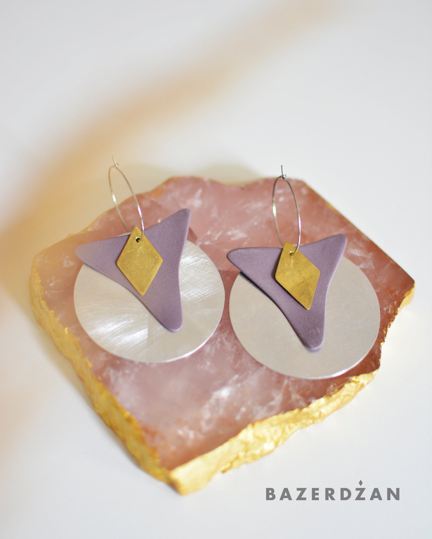 Baklava - Inspired Ceramic Earrings by bokajok - Bazerdzan