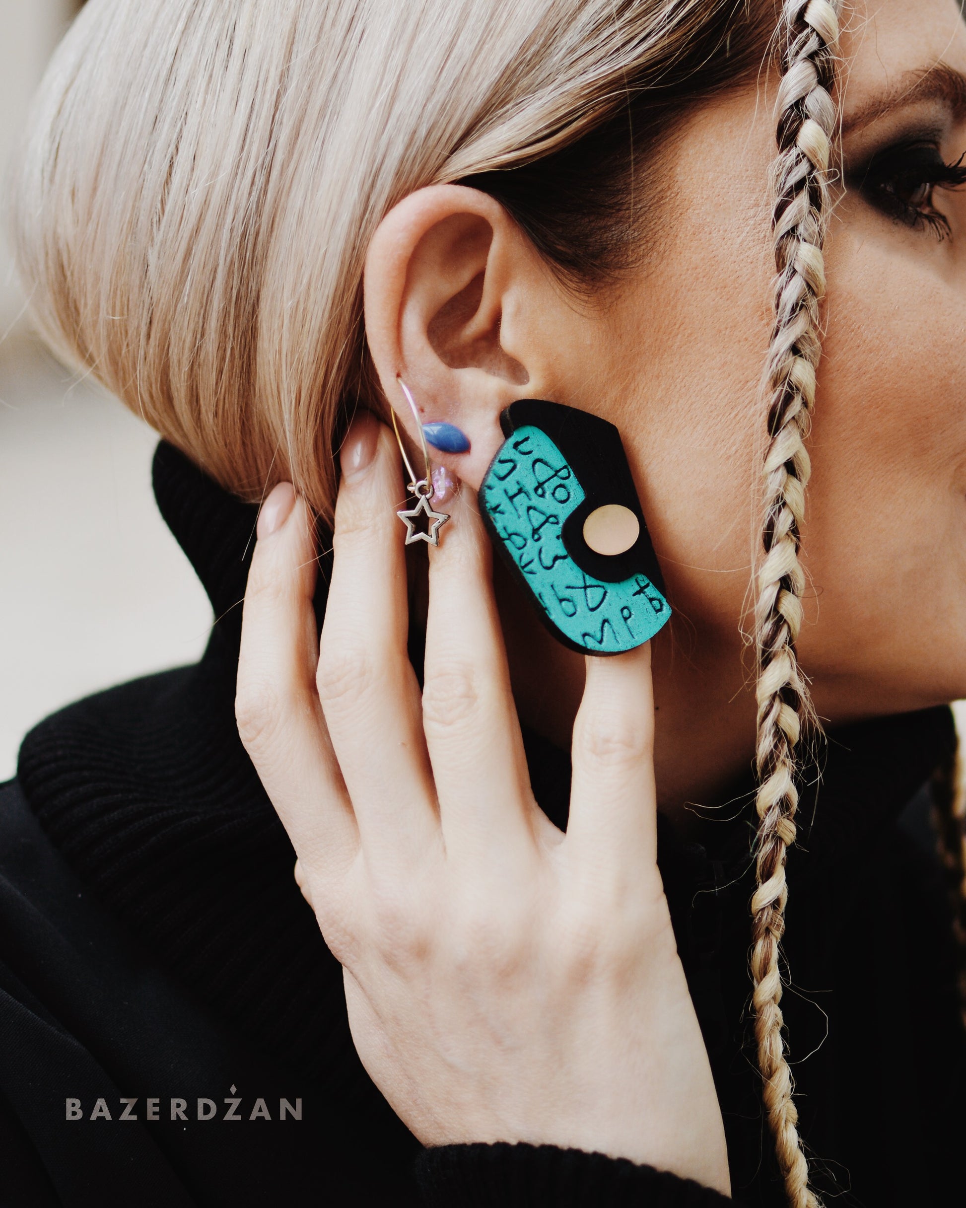 Bosančica Graffiti Earrings by IVYQ studio - Bazerdzan