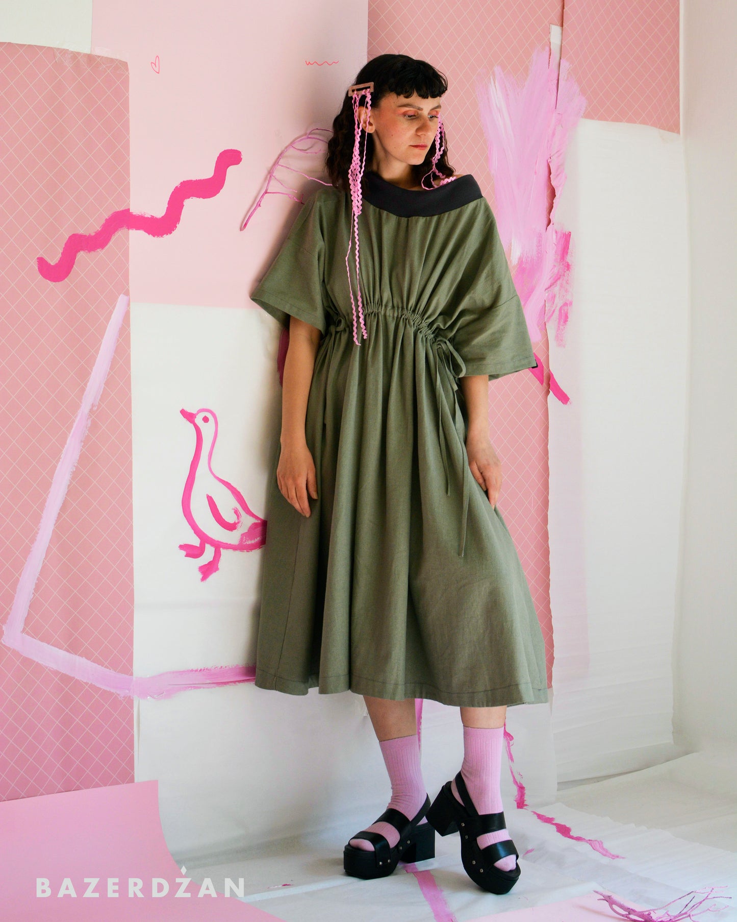 "Transform Maxi" Green Dress by Bazerdzan Wear