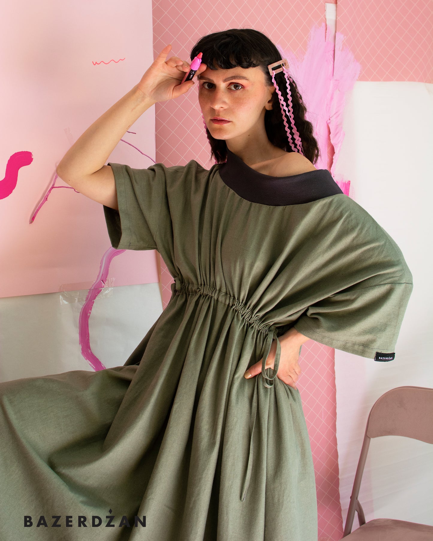 "Transform Maxi" Green Dress by Bazerdzan Wear