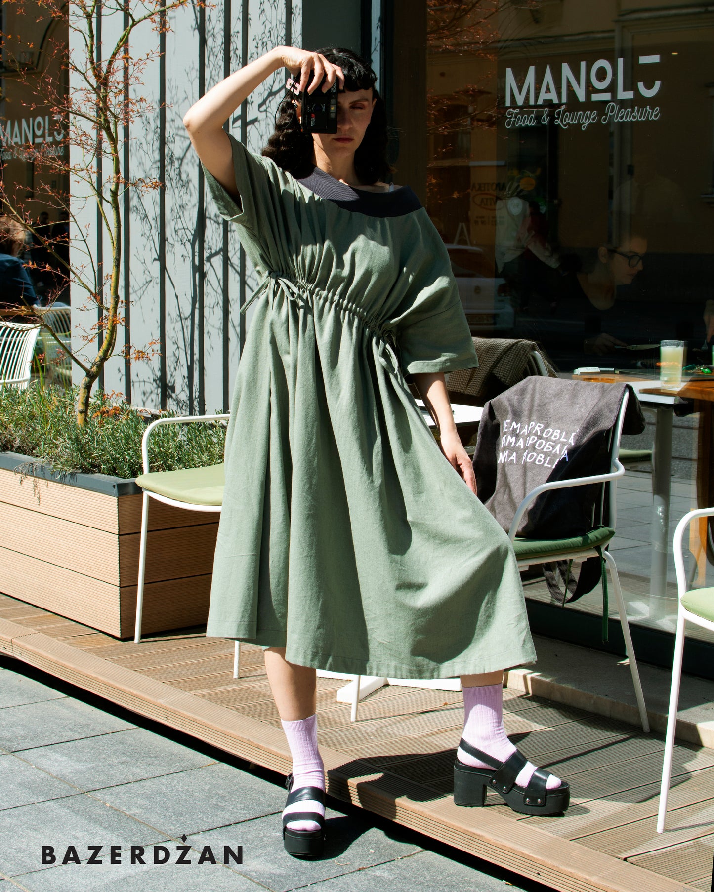 "Transform Maxi" Green Dress by Bazerdzan Wear