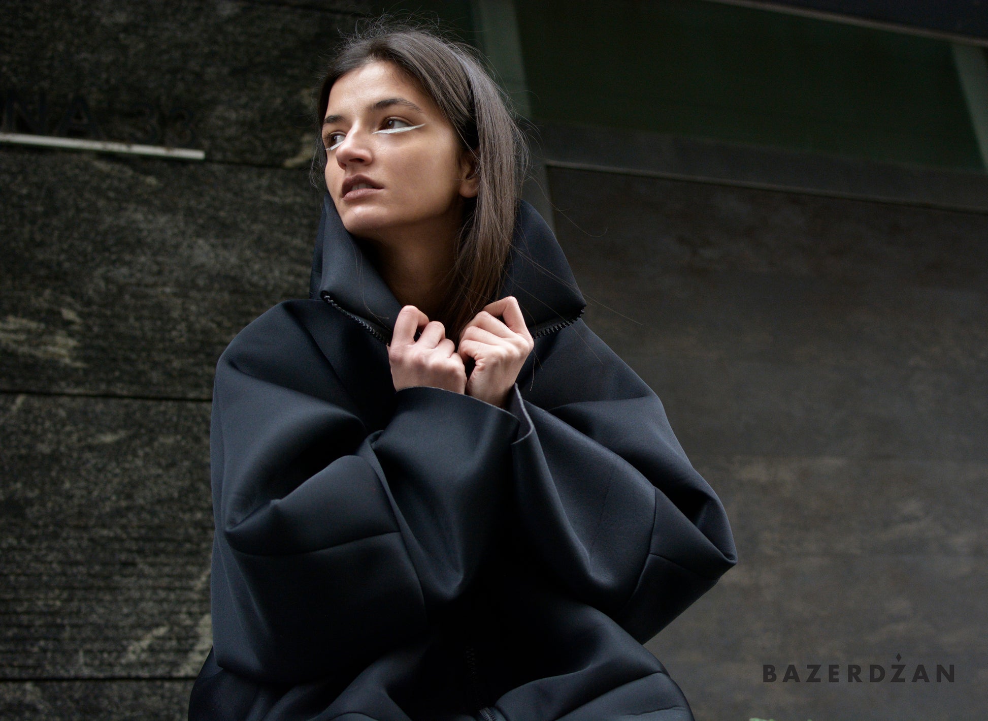 Black oversized jacket - Bazerdzan