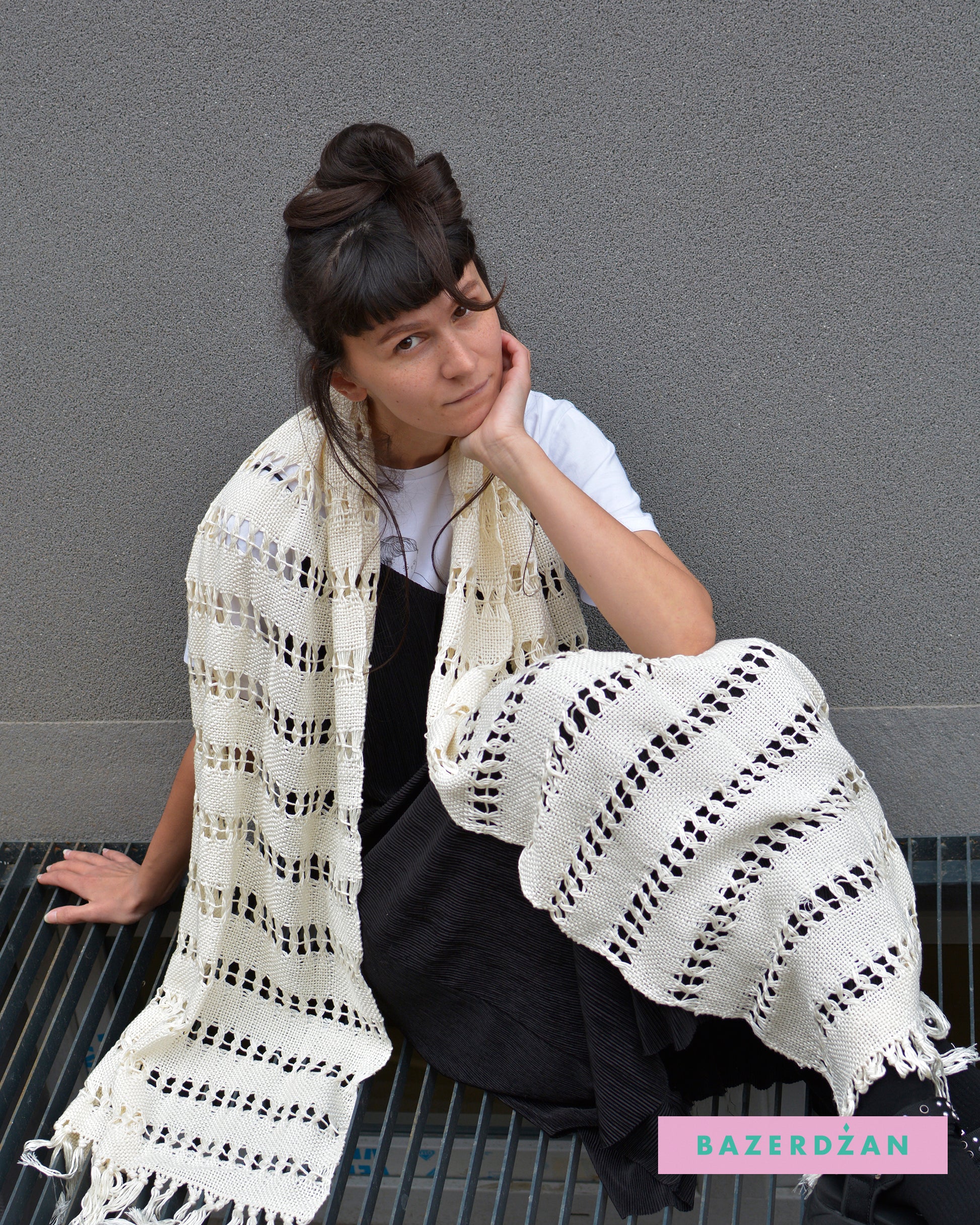 Cotton and Silk Hand Woved Summer Scarves, by Bogda rukotvorine - Bazerdzan