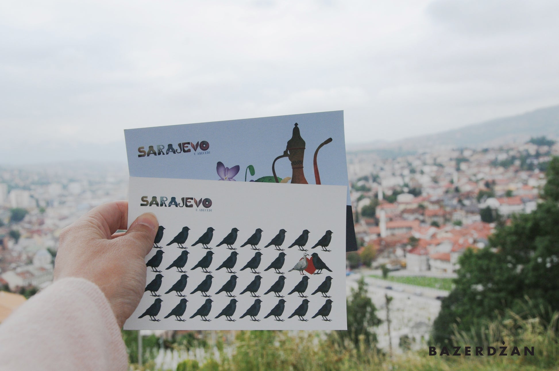 Sarajevo Postcards, Illustrated by Sasa Masks - Bazerdzan