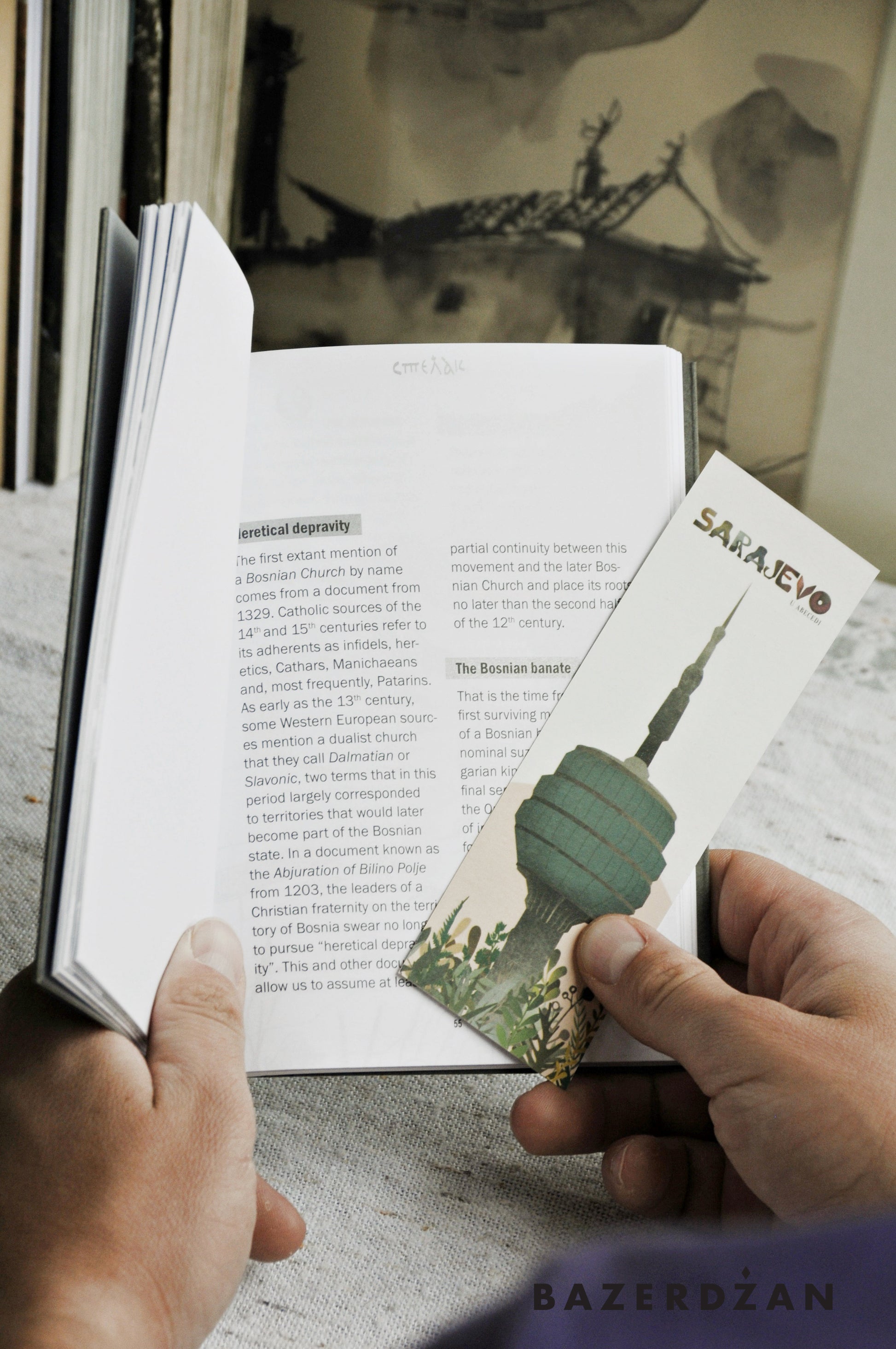 Sarajevo Bookmarks, Illustrated by Sasa Masks - Bazerdzan