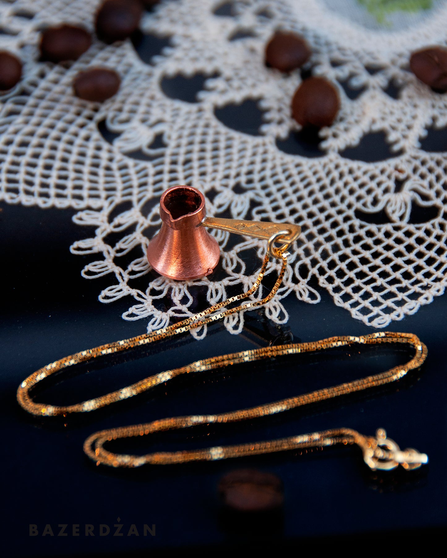 Dzezva Necklace (Material: Copper and Silver)