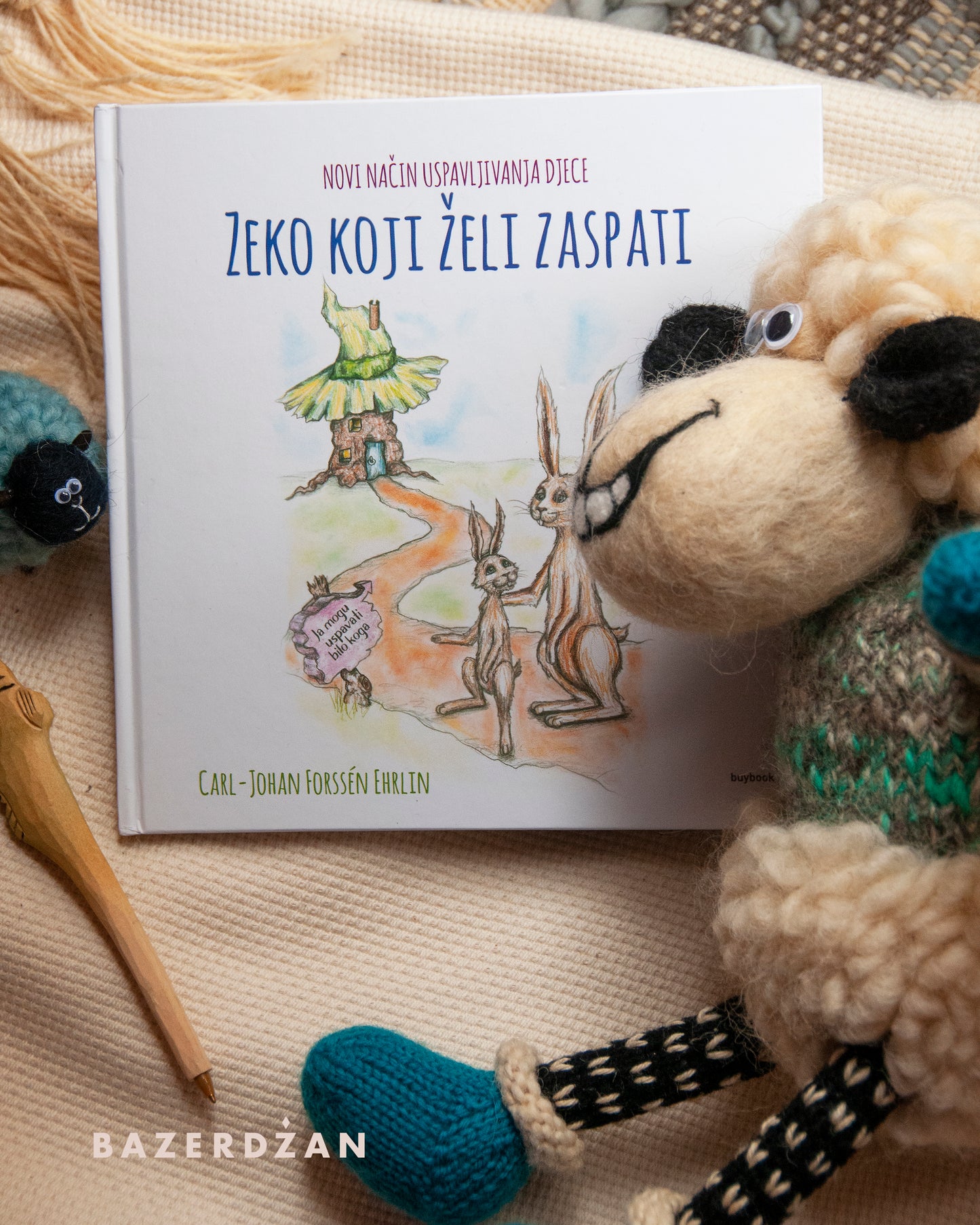 Knjiga "Zeko koji želi zaspati - novi način uspavljivanja djece", Carl-Johan Forssén Ehrlin - Bazerdzan
