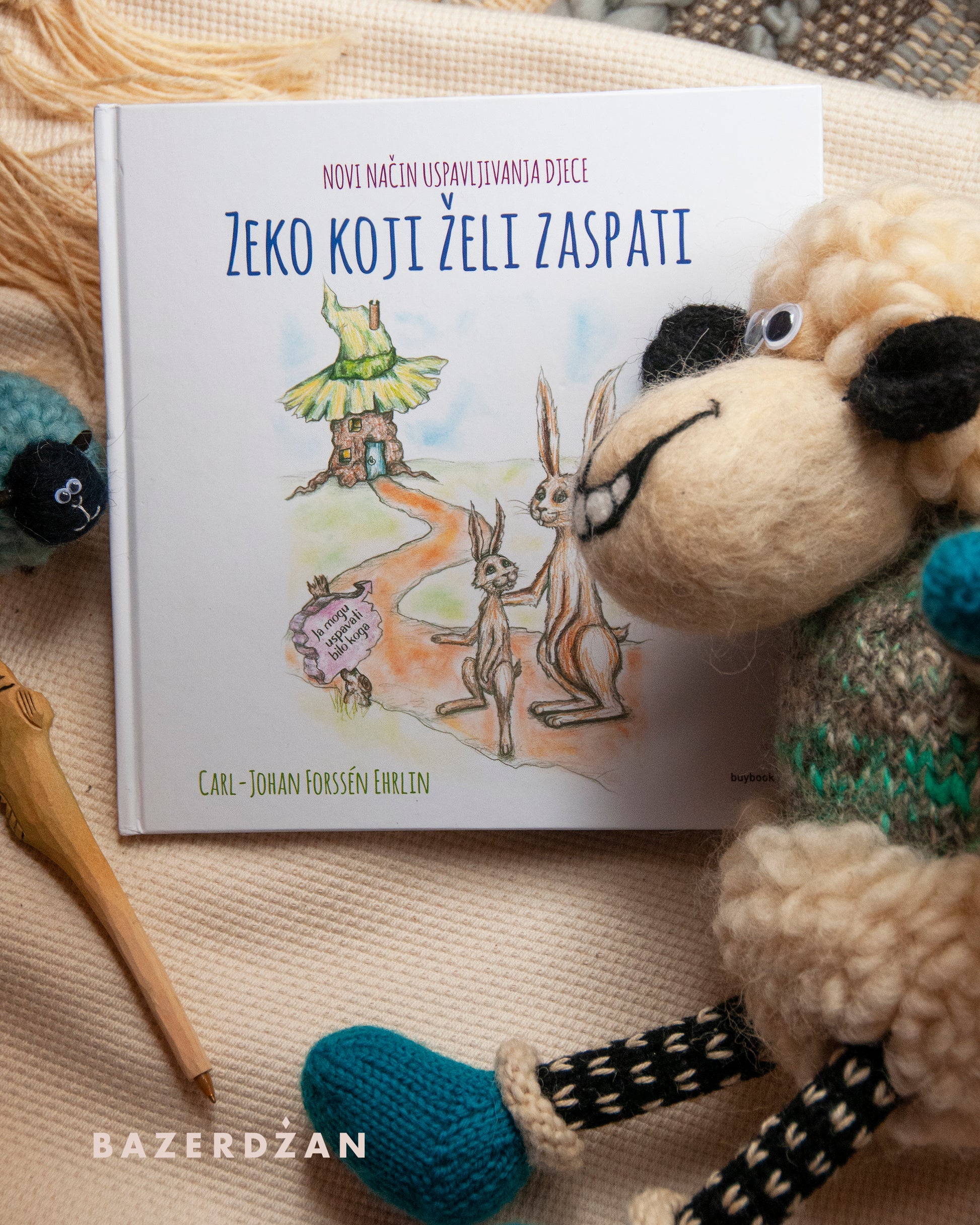 Knjiga "Zeko koji želi zaspati - novi način uspavljivanja djece", Carl-Johan Forssén Ehrlin - Bazerdzan