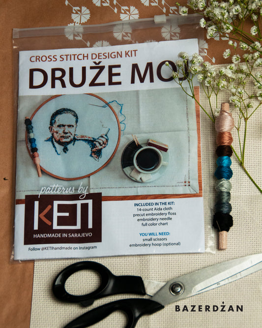 Cross Stitch Design Kit - TITO, by Keti Handmade - Bazerdzan