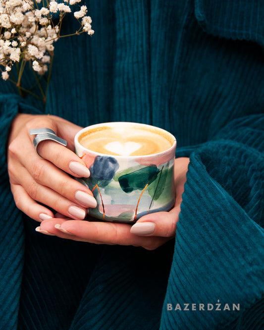 Ceramic Hand Painted Maxi Fildzan Cup by Bokajok Ceramics