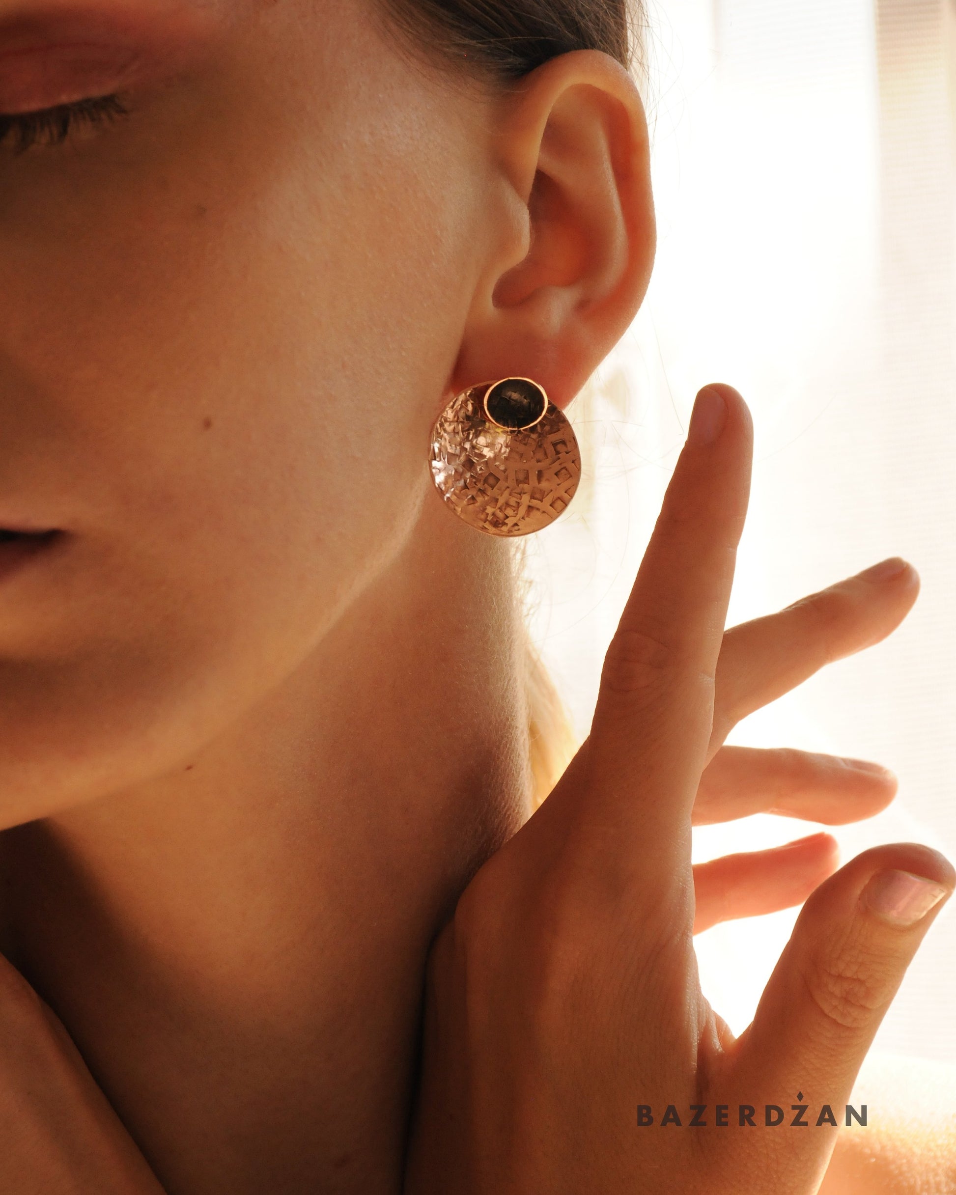 "On The Shore" earrings by Natasha Rubis - Bazerdzan