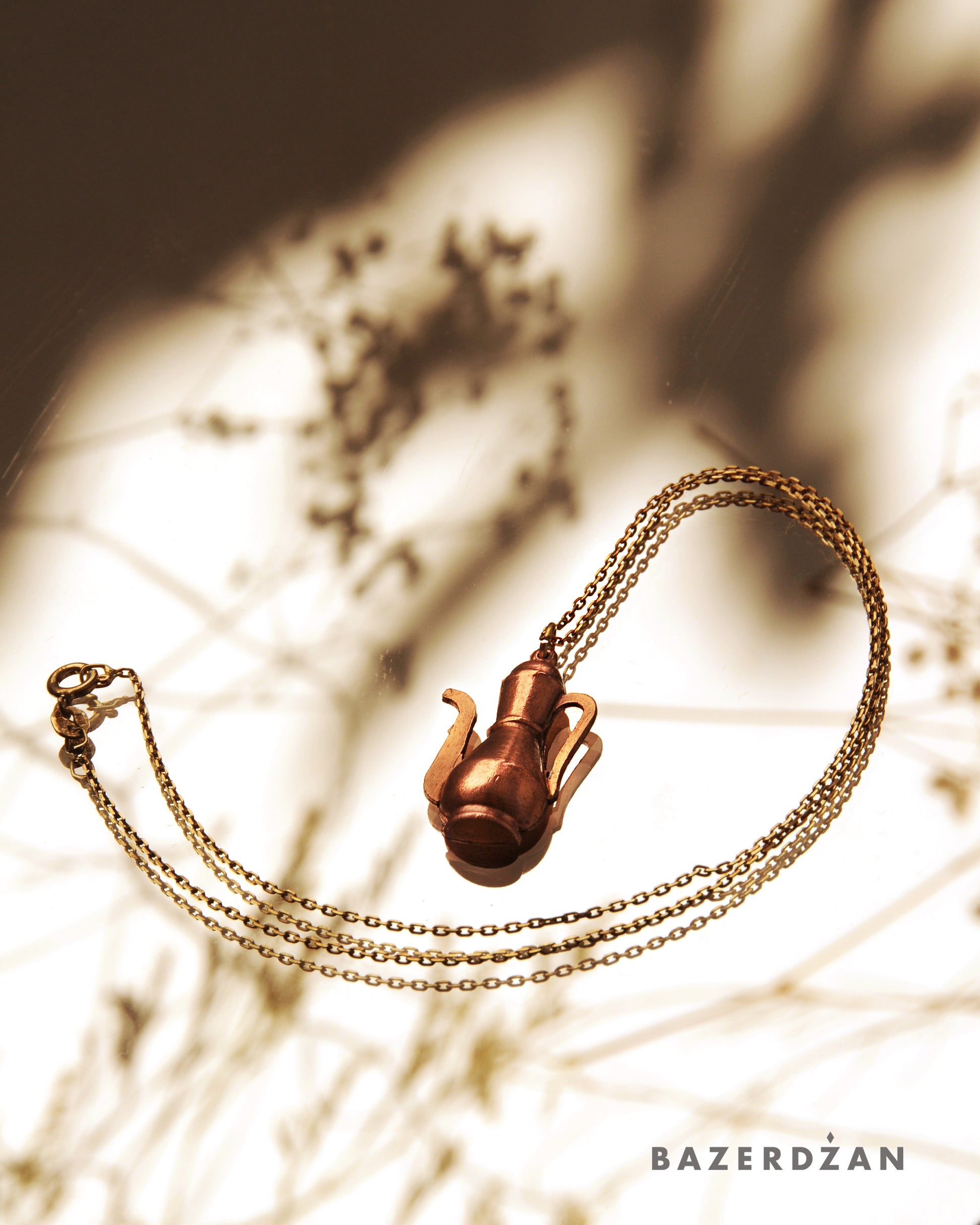 Ibrik Necklace (Material: Copper and Silver) - Bazerdzan