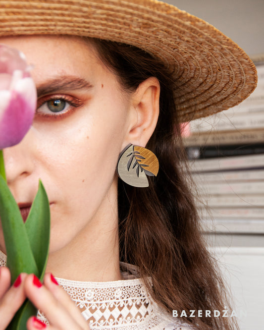 Handmade Earrings "Fairy - Olive Branch" by IvyQ