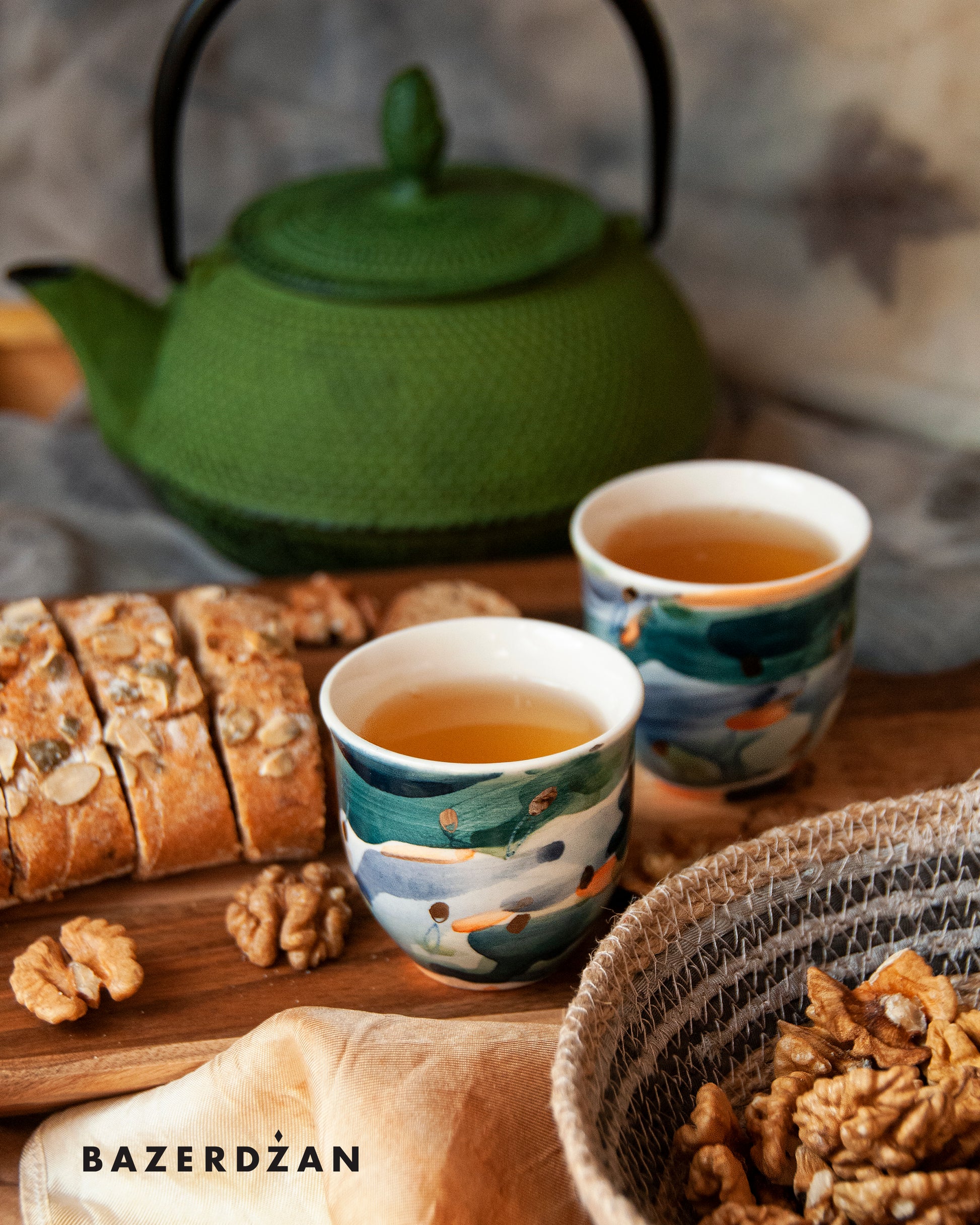 Ceramic Hand Painted Fildzan Cup Set by bokajok - Bazerdzan