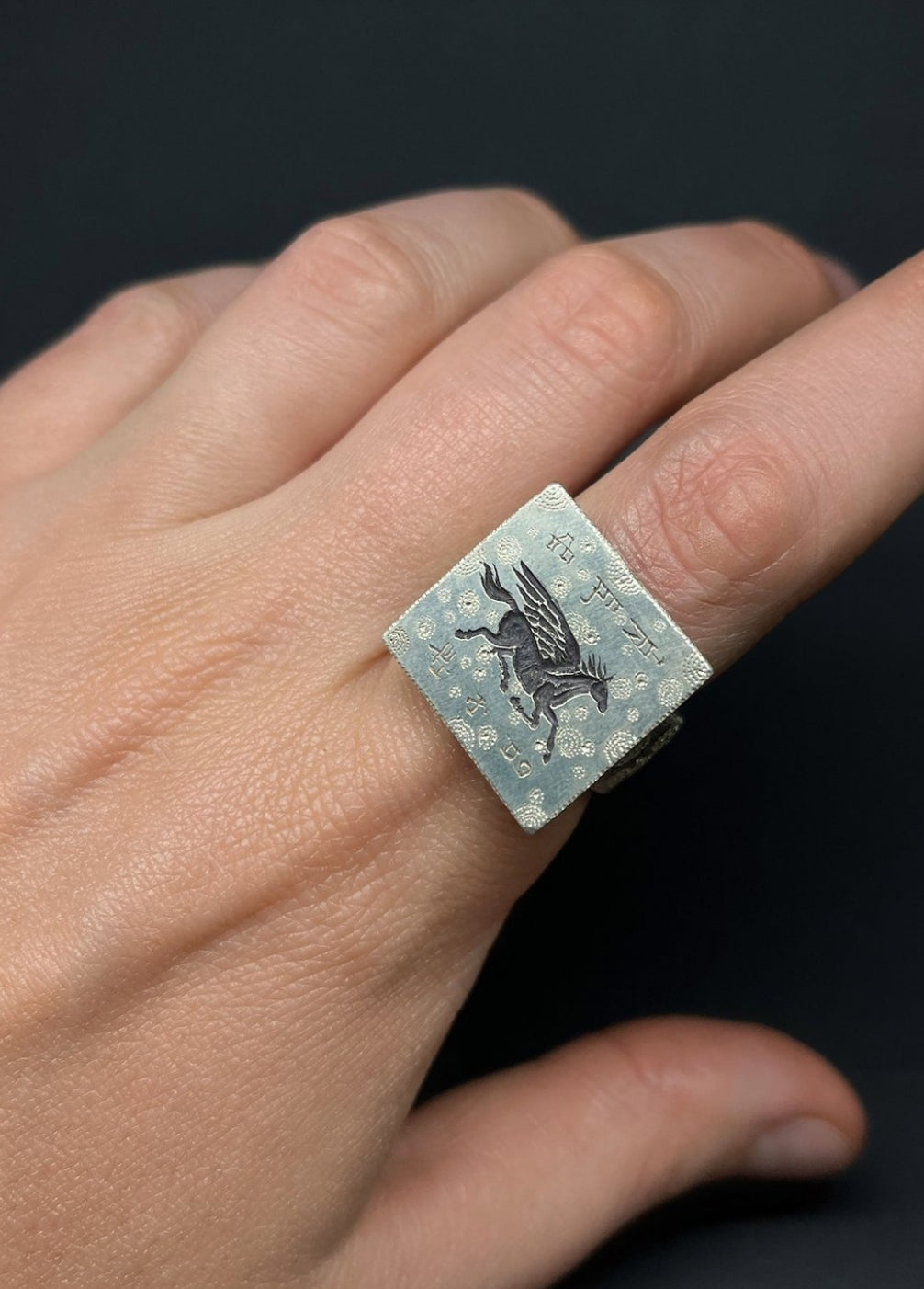 Bosnian Horse Silver Ring by Elird