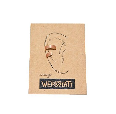 Zinc and Brass Earcuff by Werkstatt - Bazerdzan