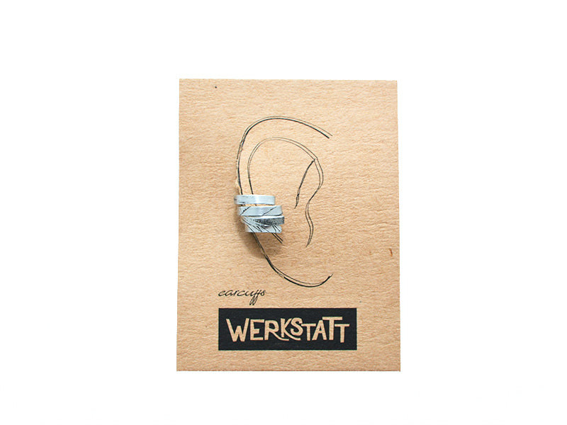 Zinc and Brass Earcuff by Werkstatt - Bazerdzan