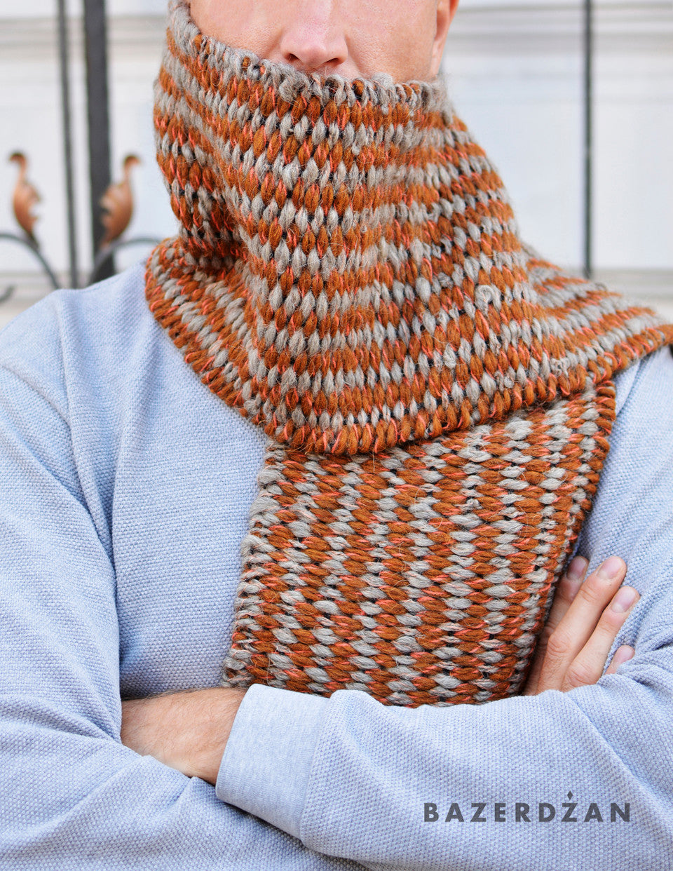 Woolen scarf (100% Bosnian wool) - Bazerdzan