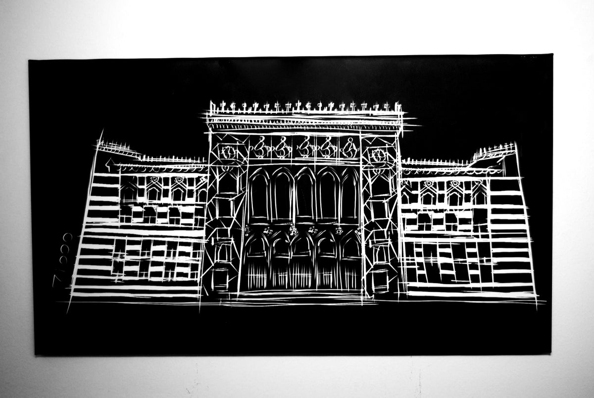 Canvas - Sarajevo City Hall - Bazerdzan